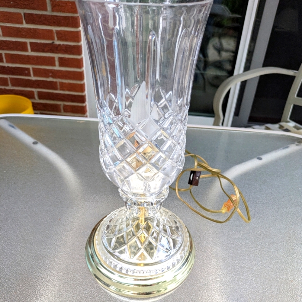 Vintage Crystal Lamp.  Gorgeous Condition.